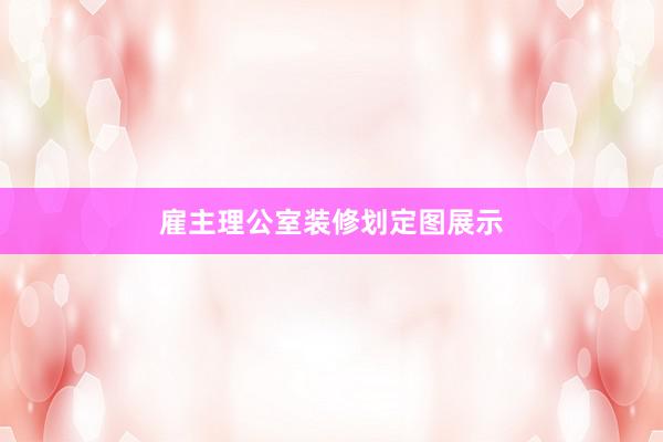 雇主理公室装修划定图展示